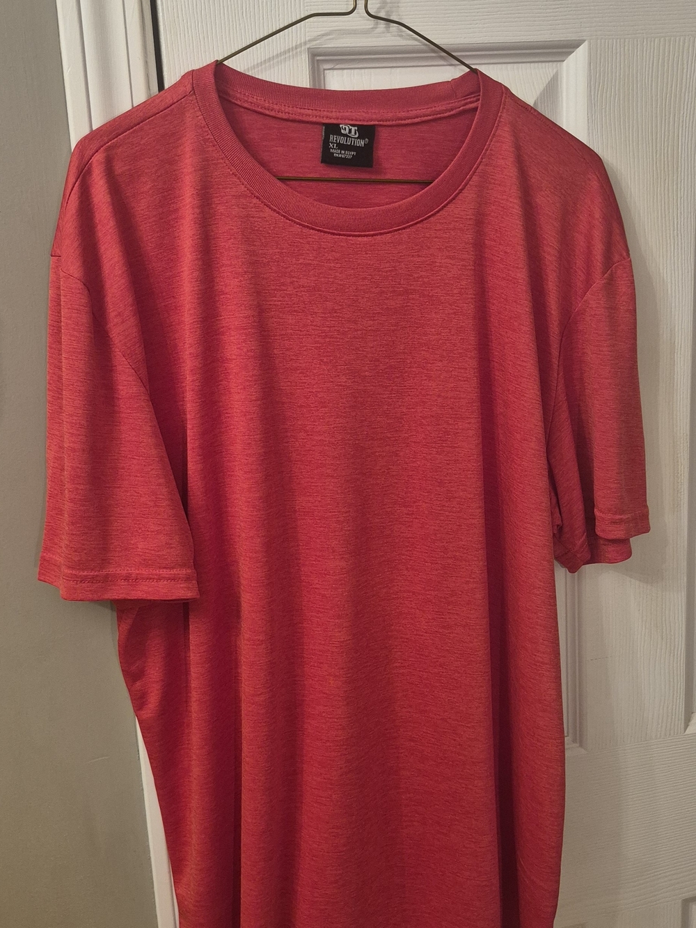 OT Revolution Women's Heather Red Crew Neck Short Sleeve Tee